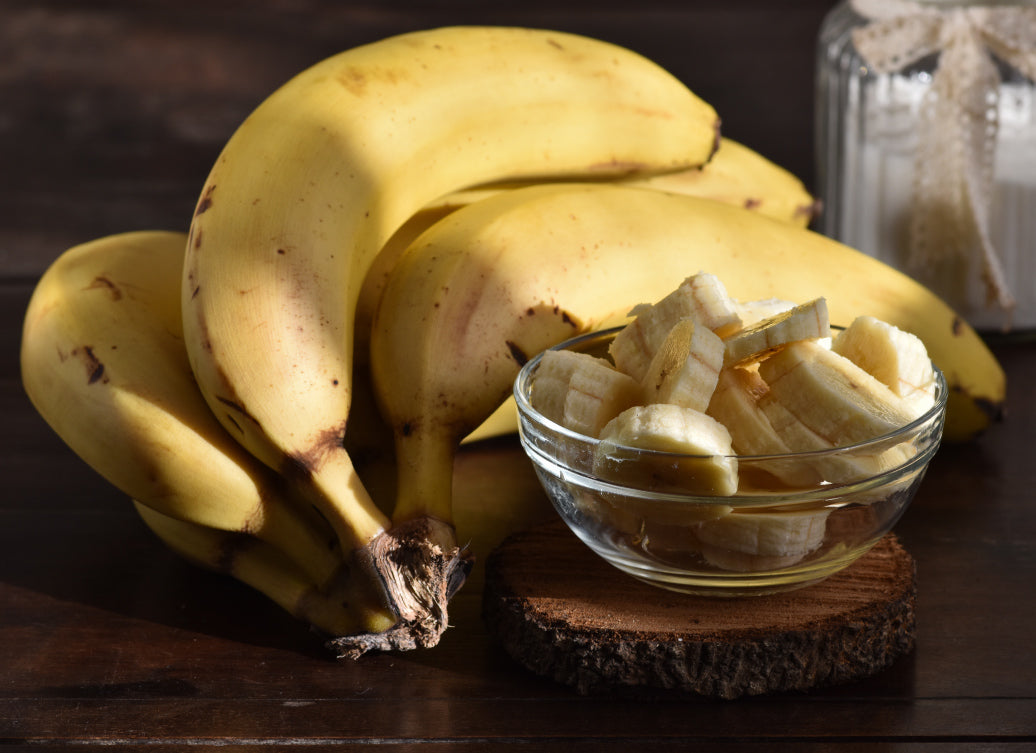 bananas on a table