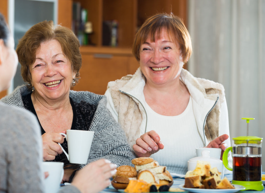 Two people enjoying a cup of coffee together