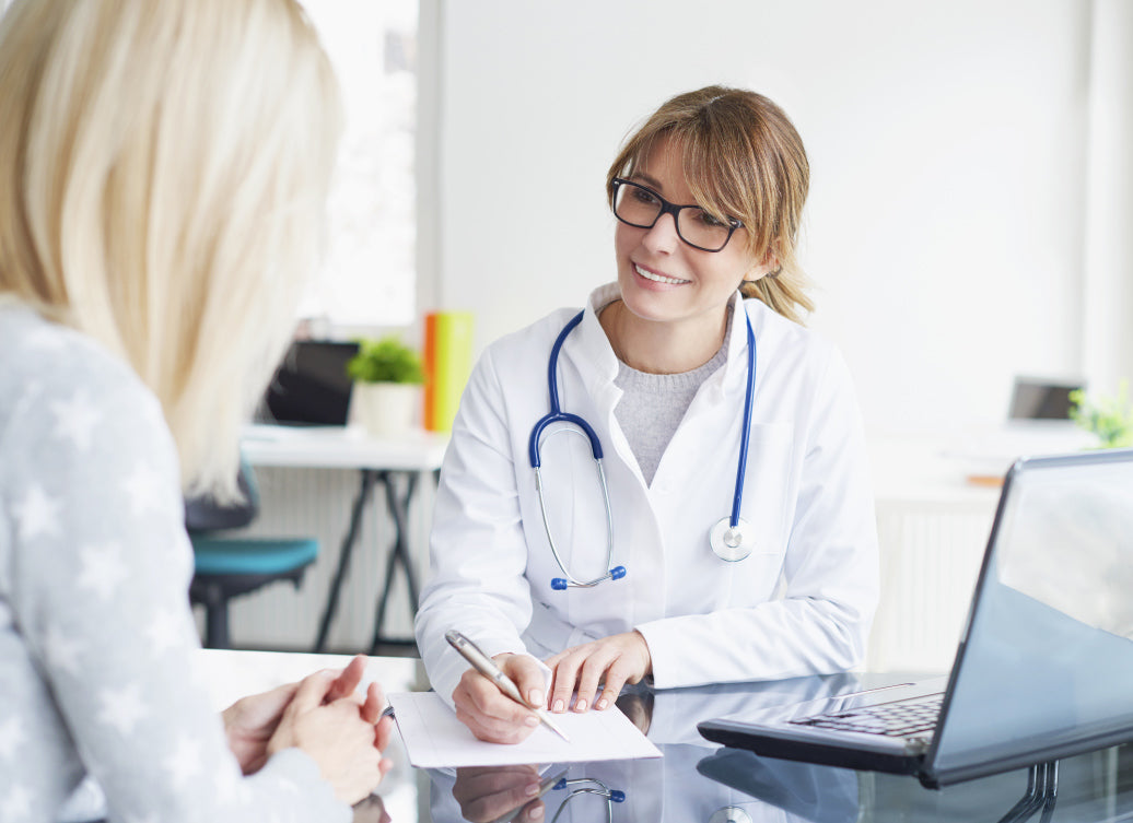 doctor discussing treatment with a patient